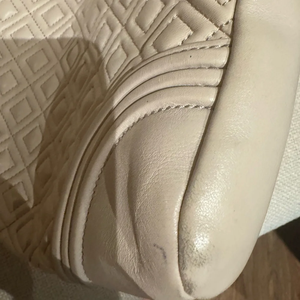 Tory Burch Fleming in pale pink leather - Picture 5 of 7